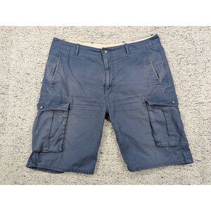 Levis Cargo Shorts Mens 38 Ripstop Faded Outdoor Relaxed Hiking Skate Beach Blue
